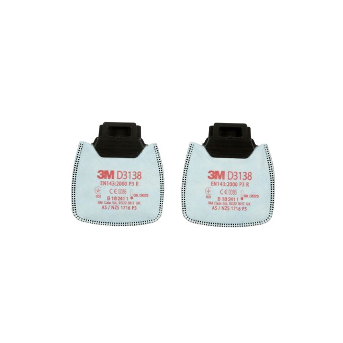 3M D3138 SECURE CLICK P3 R FILTER - White 3M D3138 SECURE CLICK P3 R FILTER - White