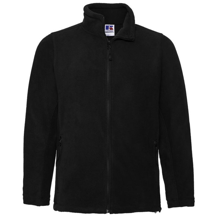 Full-zip outdoor fleece - Black - XS Full-zip outdoor fleece - Black - XS