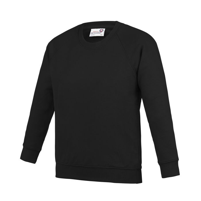 Kids Academy raglan sweatshirt - Academy Black - 3/4 Years Kids Academy raglan sweatshirt - Academy Black - 3/4 Years