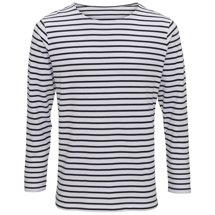 Men's Marinière coastal long sleeve tee - White/Navy - S Men's Marinière coastal long sleeve tee - White/Navy - S