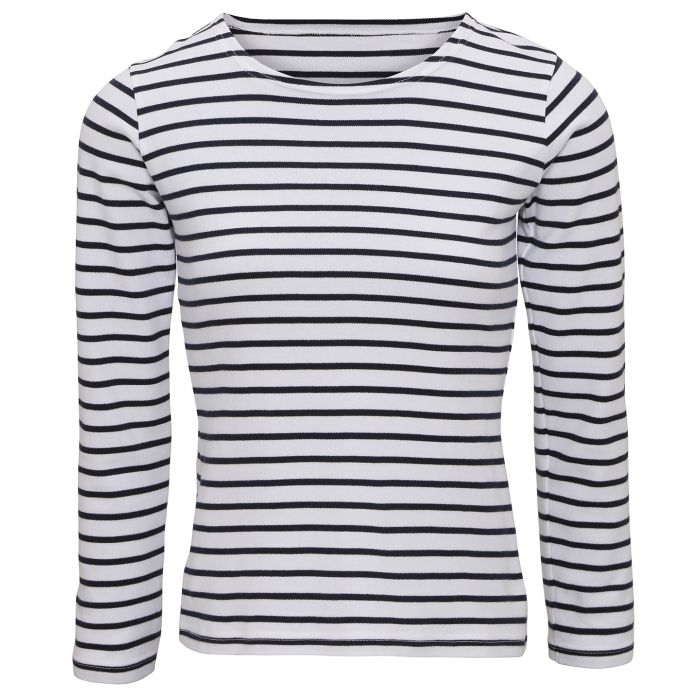 Women's Marinière coastal long sleeve tee - White/Navy - XS Women's Marinière coastal long sleeve tee - White/Navy - XS