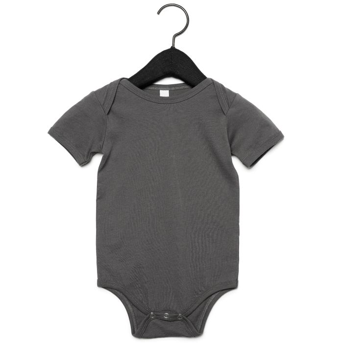 Baby Jersey short sleeve one piece - Asphalt - 3/6 Months Baby Jersey short sleeve one piece - Asphalt - 3/6 Months