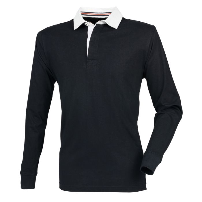 Premium superfit rugby shirt - Black - XS Premium superfit rugby shirt - Black - XS