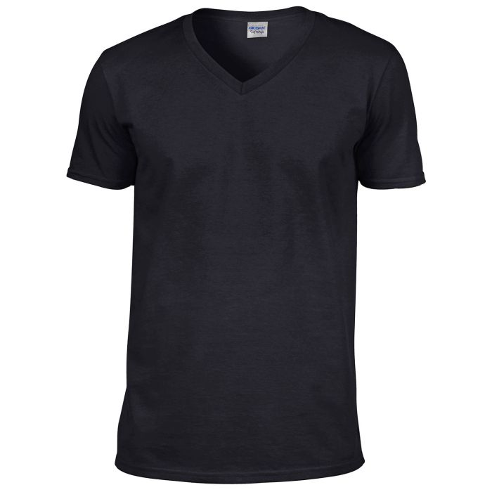 Softstyle™ v-neck t-shirt - Black - M Softstyle™ v-neck t-shirt - Black - M