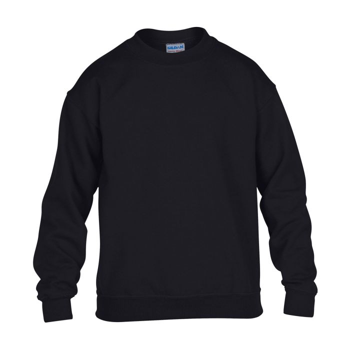 Heavy Blend™ youth crew neck sweatshirt - Black - XS Heavy Blend™ youth crew neck sweatshirt - Black - XS