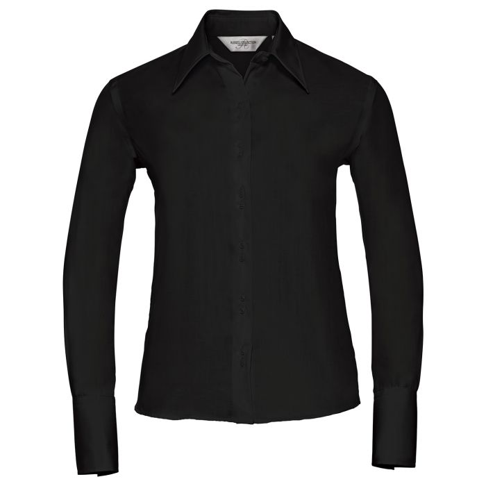 Women's long sleeve ultimate non-iron shirt - Black - XS Women's long sleeve ultimate non-iron shirt - Black - XS