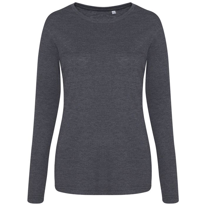 Women's triblend T long sleeve - Heather Charcoal - XS Women's triblend T long sleeve - Heather Charcoal - XS
