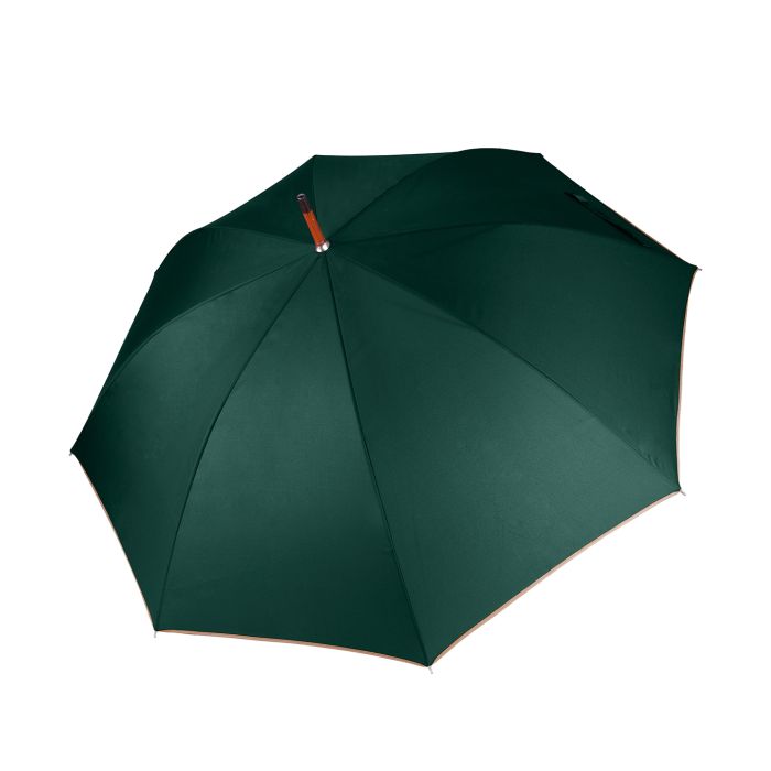 Auto open wooden umbrella - Bottle/Beige - One size Auto open wooden umbrella - Bottle/Beige - One size