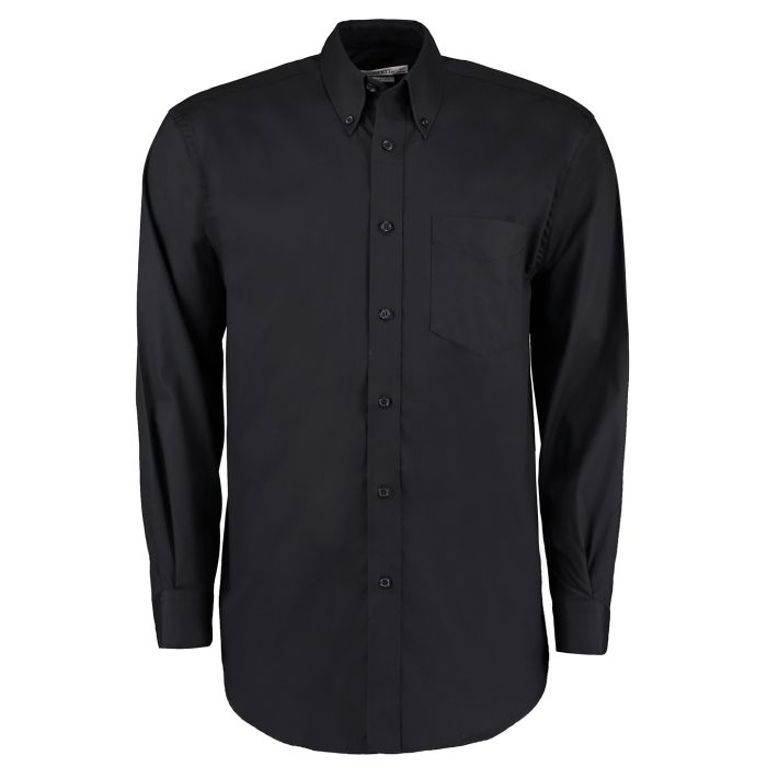 Corporate Oxford shirt long-sleeved (classic fit) - Black - 15 Corporate Oxford shirt long-sleeved (classic fit) - Black - 15