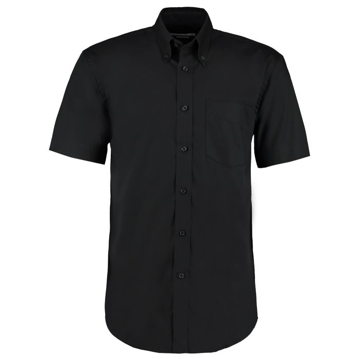 Corporate Oxford shirt short-sleeved (classic fit) - Black - 14.5 Corporate Oxford shirt short-sleeved (classic fit) - Black - 14.5