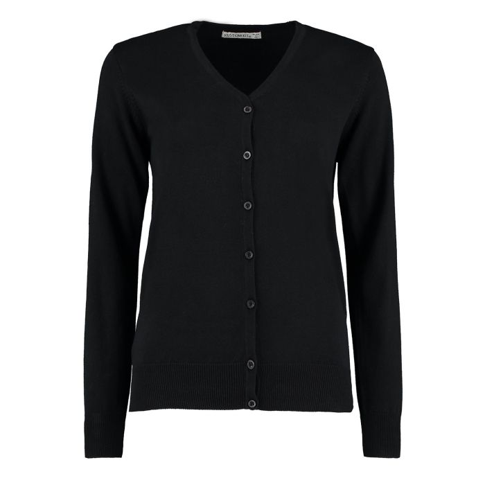 Women's Arundel v-neck cardigan long sleeve (classic fit) - Black - Wom 6 Women's Arundel v-neck cardigan long sleeve (classic fit) - Black - Wom 6