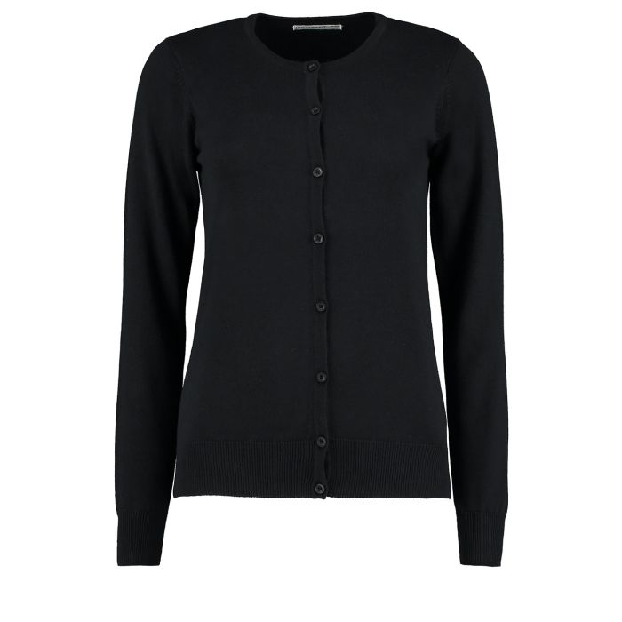 Women's Arundel crew neck cardigan long sleeve (classic fit) - Black - Wom 6 Women's Arundel crew neck cardigan long sleeve (classic fit) - Black - Wom 6