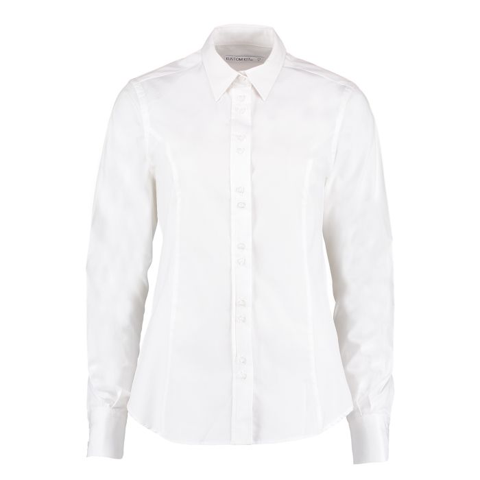 Women's city business blouse long sleeve - White - Wom 8 Women's city business blouse long sleeve - White - Wom 8