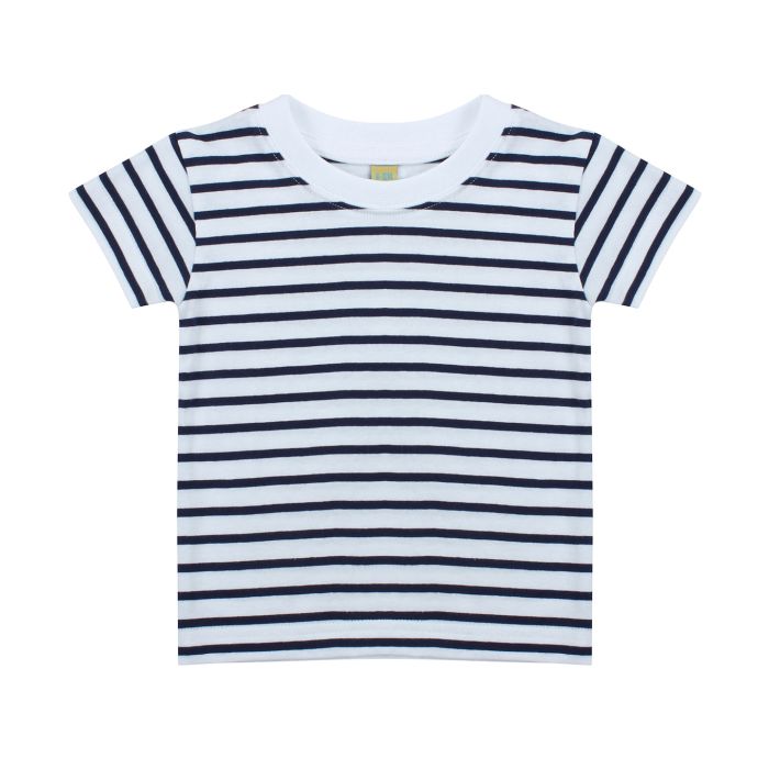 Short sleeve striped t-shirt - White/Oxford Navy - 0/6 Months Short sleeve striped t-shirt - White/Oxford Navy - 0/6 Months