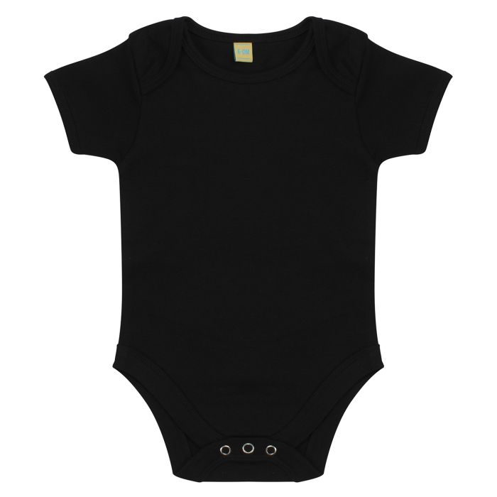 Short-sleeved bodysuit with envelope neck opening - Black - 0/3 Months Short-sleeved bodysuit with envelope neck opening - Black - 0/3 Months