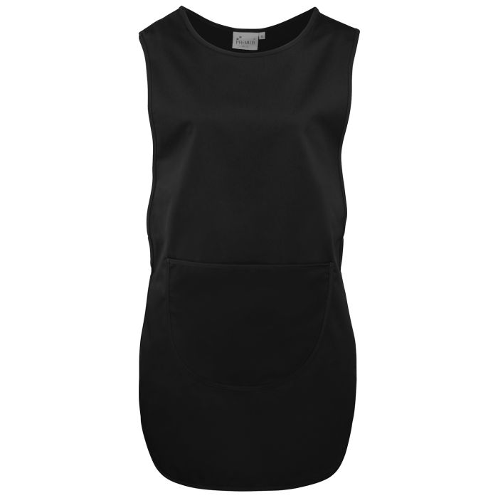 Long length pocket tabard - Black - S Long length pocket tabard - Black - S
