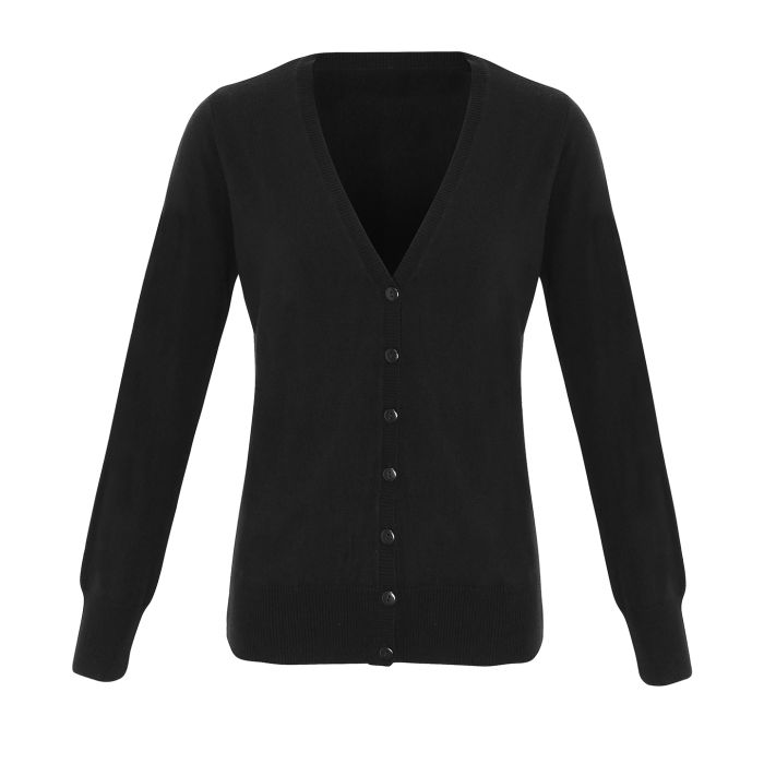 Women's 'essential' acrylic cardigan - Black - Wom 8 Women's 'essential' acrylic cardigan - Black - Wom 8