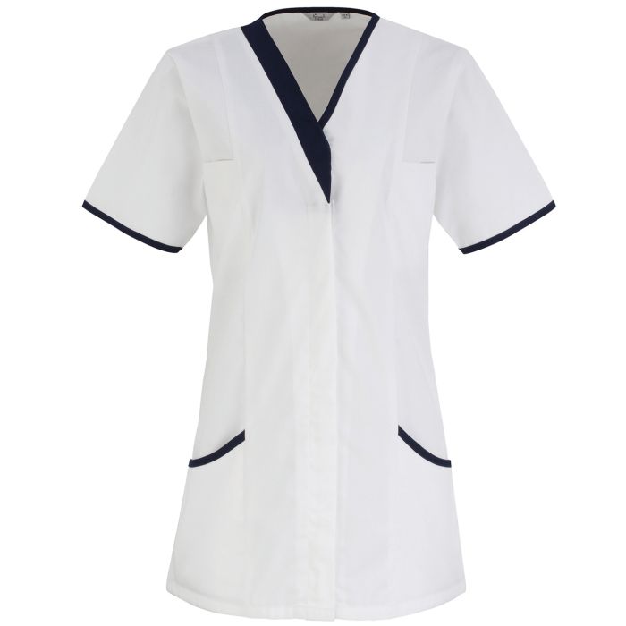 Daisy healthcare tunic - White/Navy - Wom 8 Daisy healthcare tunic - White/Navy - Wom 8