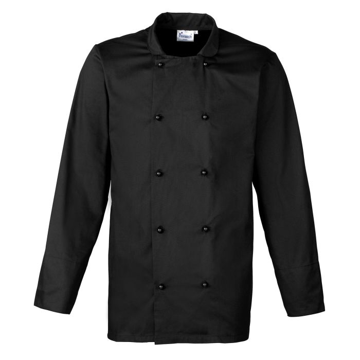 Cuisine long sleeve chef's jacket - Black - XS Cuisine long sleeve chef's jacket - Black - XS