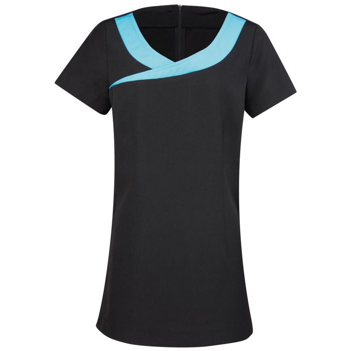 Ivy beauty and spa tunic - Black/Turquoise - Wom 6 Ivy beauty and spa tunic - Black/Turquoise - Wom 6