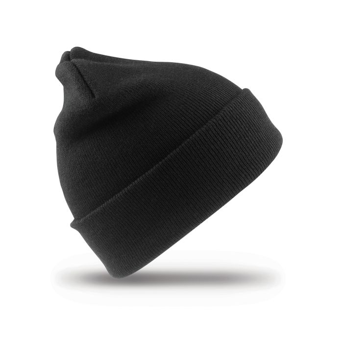 Kids woolly ski hat - Black - One size Kids woolly ski hat - Black - One size