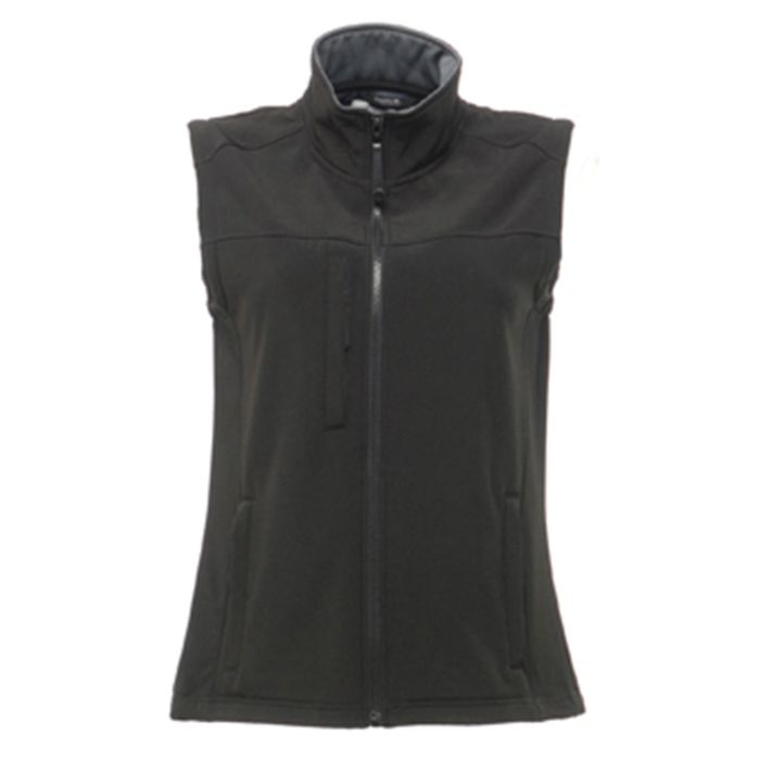 Women's Flux softshell bodywarmer - All Black - Wom 10 Women's Flux softshell bodywarmer - All Black - Wom 10