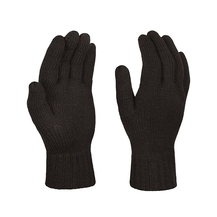 Knitted gloves - Black - One size Knitted gloves - Black - One size