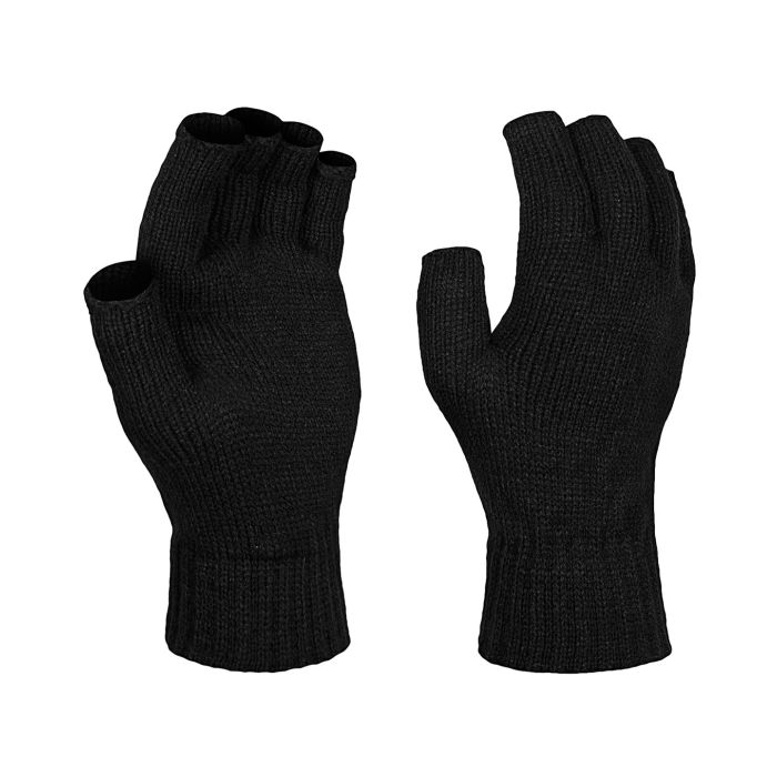 Fingerless mitts - Black - One size Fingerless mitts - Black - One size