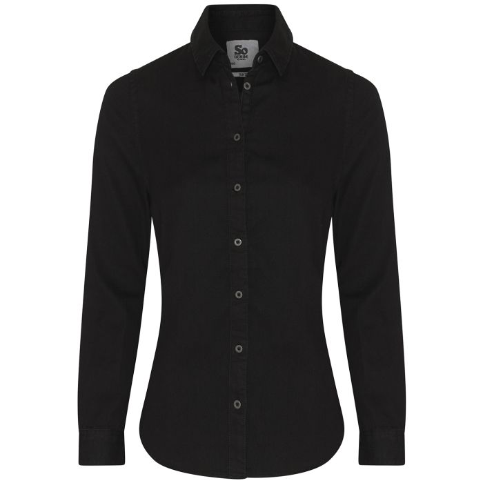 Women's Lucy denim shirt - Black - XS Women's Lucy denim shirt - Black - XS