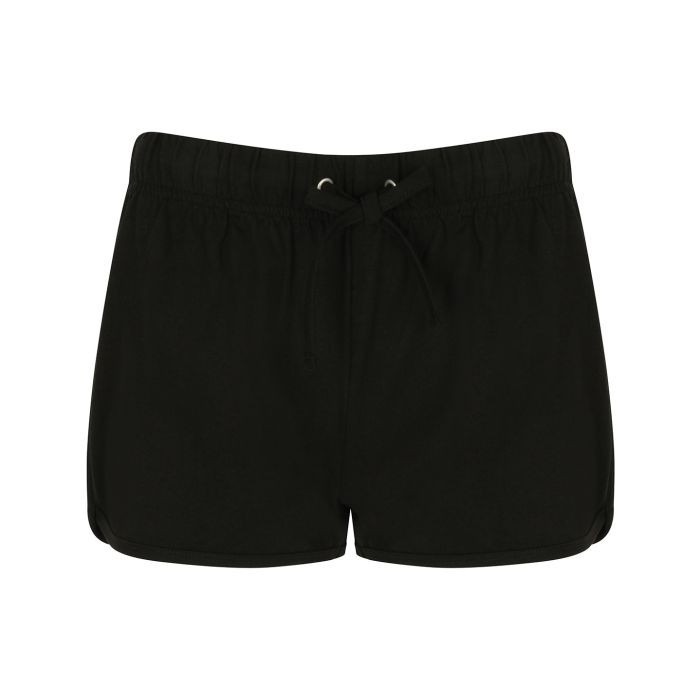 Women's retro shorts - Black/Black - XS Women's retro shorts - Black/Black - XS