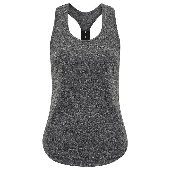 Women's TriDri® performance strap back vest - Black Melange - XS Women's TriDri® performance strap back vest - Black Melange - XS