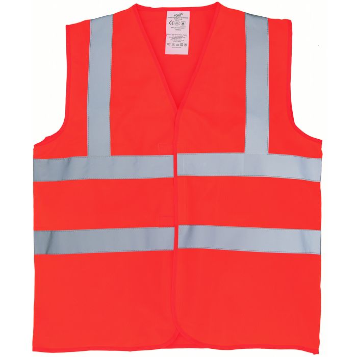 Flame-retardant hi-vis sleeveless waistcoat (HVW100FR) - Orange - M Flame-retardant hi-vis sleeveless waistcoat (HVW100FR) - Orange - M