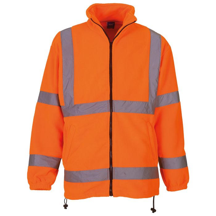 Hi-vis heavyweight fleece jacket (HVK08) - Orange - S