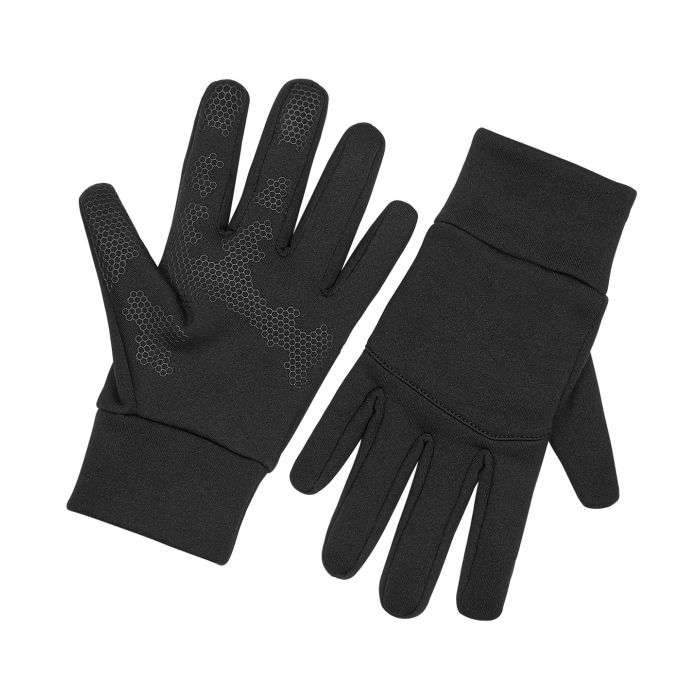 Softshell sports tech gloves - Black - S/M Softshell sports tech gloves - Black - S/M