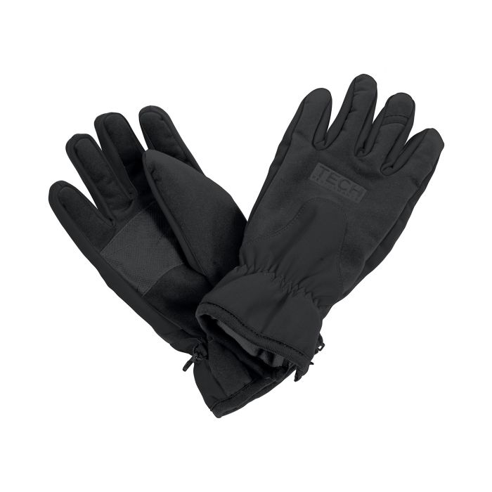 Tech performance softshell glove - Black/Black - S Tech performance softshell glove - Black/Black - S