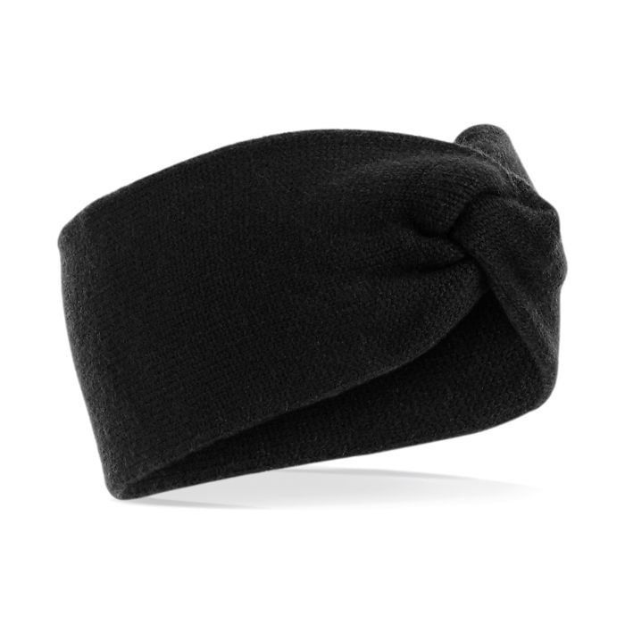 Twist knit headband - Black - One size Twist knit headband - Black - One size