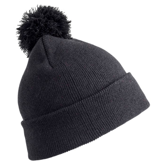 Junior pom pom beanie - Black - One size Junior pom pom beanie - Black - One size