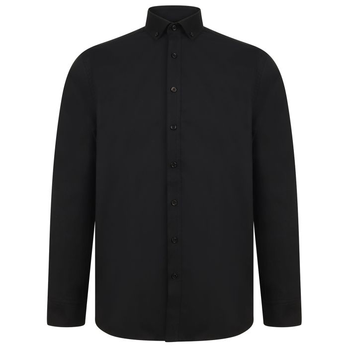 Modern long sleeve Oxford shirt - Black - S Modern long sleeve Oxford shirt - Black - S