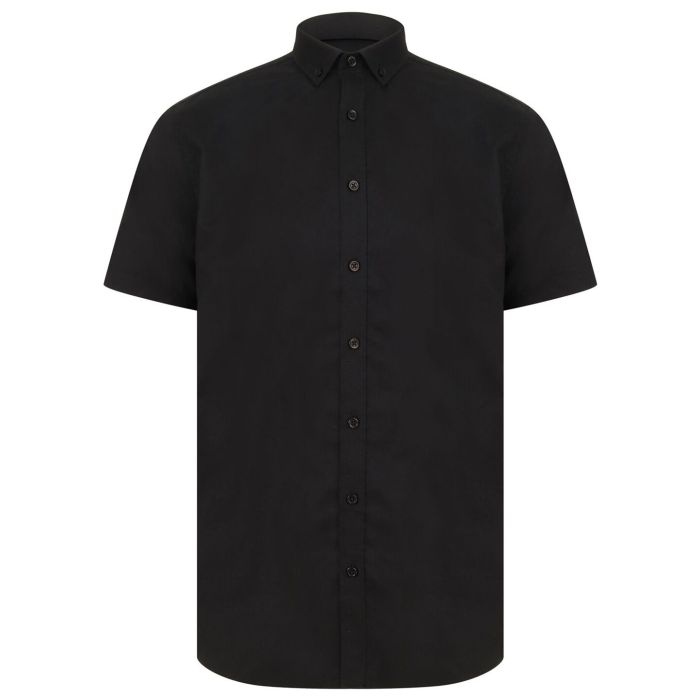 Modern short sleeve Oxford shirt - Black - S Modern short sleeve Oxford shirt - Black - S