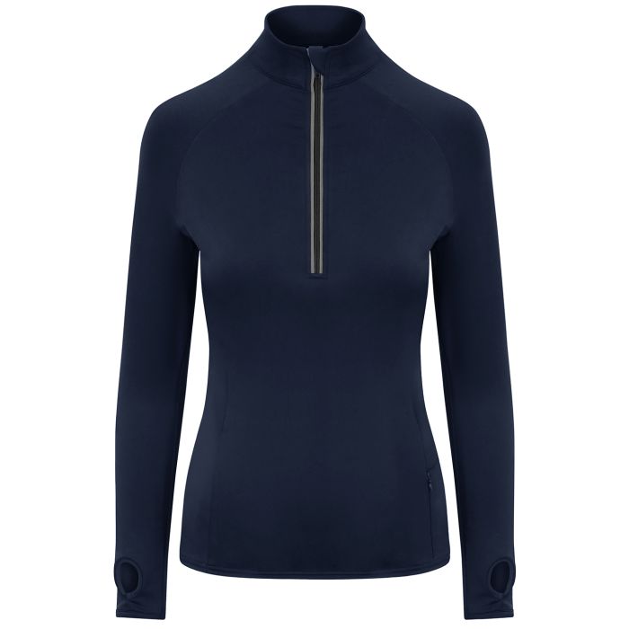 Women's Cool Flex long half-zip top - French Navy - XS Women's Cool Flex long half-zip top - French Navy - XS