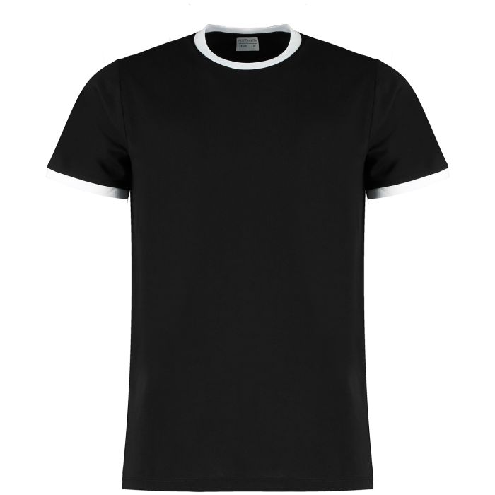 Fashion fit ringer tee - Black/White - XS Fashion fit ringer tee - Black/White - XS