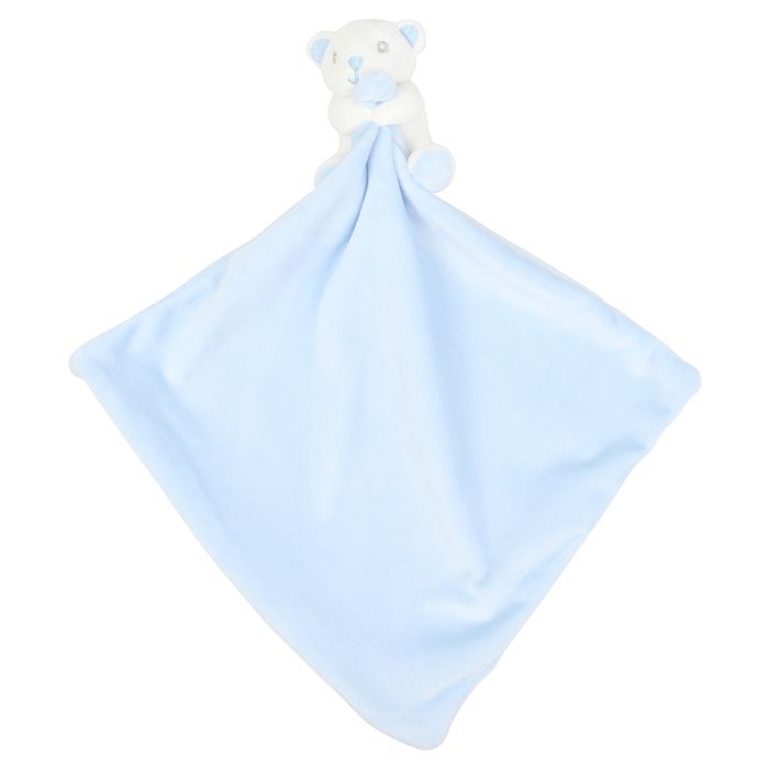 Baby animal comforter with rattle - Blue Bear - One size Baby animal comforter with rattle - Blue Bear - One size