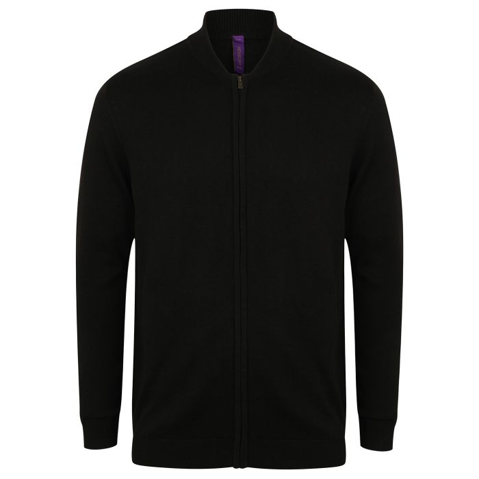 Unisex zip-through cardigan - Black - XXS Unisex zip-through cardigan - Black - XXS