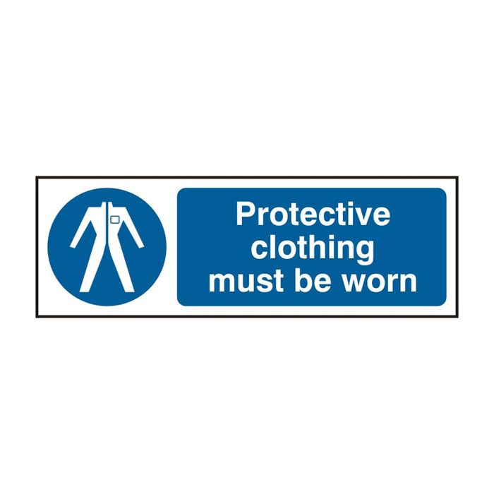PROTECTIVE CLOTHING SAV 300MM X 100MM - White/Blue PROTECTIVE CLOTHING SAV 300MM X 100MM - White/Blue
