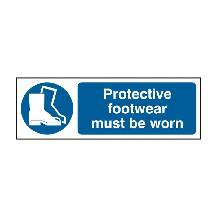 PROTECTIVE FOOTWEAR RPVC 300MM X 100MM - White/Blue PROTECTIVE FOOTWEAR RPVC 300MM X 100MM - White/Blue
