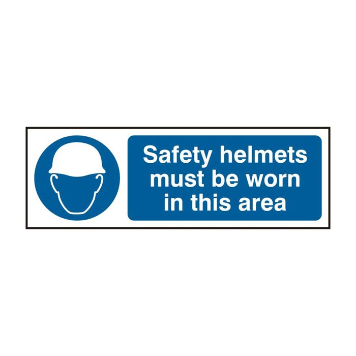 SAFETY HELMETS SAV 300MM X 100MM - White/Blue SAFETY HELMETS SAV 300MM X 100MM - White/Blue