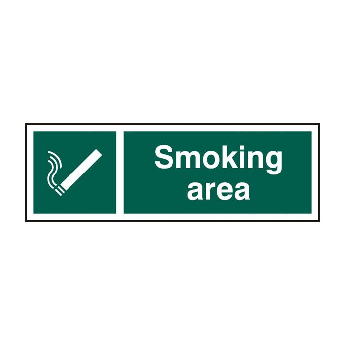 SMOKING AREA RPVC 300MM X 100MM - Green SMOKING AREA RPVC 300MM X 100MM - Green