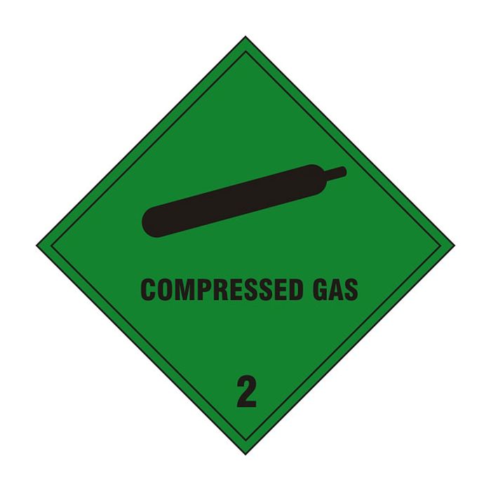 COMPRESSED GAS 2 SAV 200MM X 200MM - Green COMPRESSED GAS 2 SAV 200MM X 200MM - Green