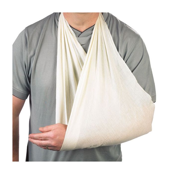 CLICK MEDICAL CALICO TRIANGULAR BANDAGE - White CLICK MEDICAL CALICO TRIANGULAR BANDAGE - White