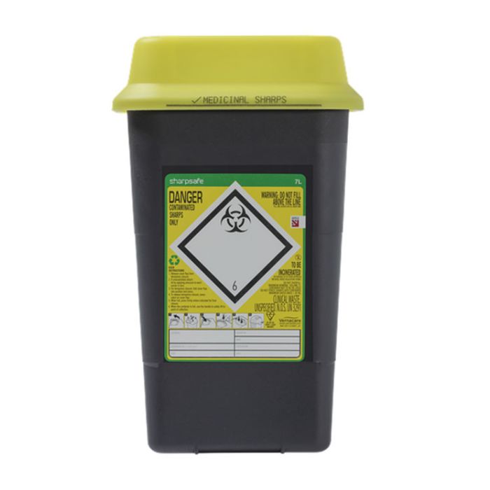 SHARP SAFE SHARPS BIN 7LTR - Yellow SHARP SAFE SHARPS BIN 7LTR - Yellow